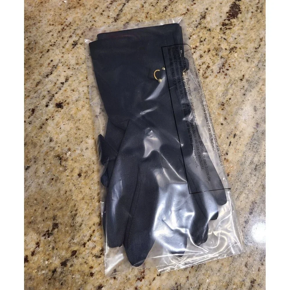 Vintage Size M Black Nylon Stretch Formal 9.5